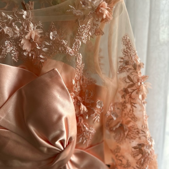 LT Lanting Bride  Dress With Flower Appliqué - Picture 5 of 15